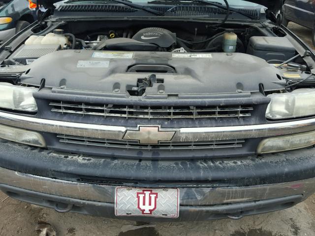 2GCEK19TX11389268 - 2001 CHEVROLET SILVERADO BLACK photo 7