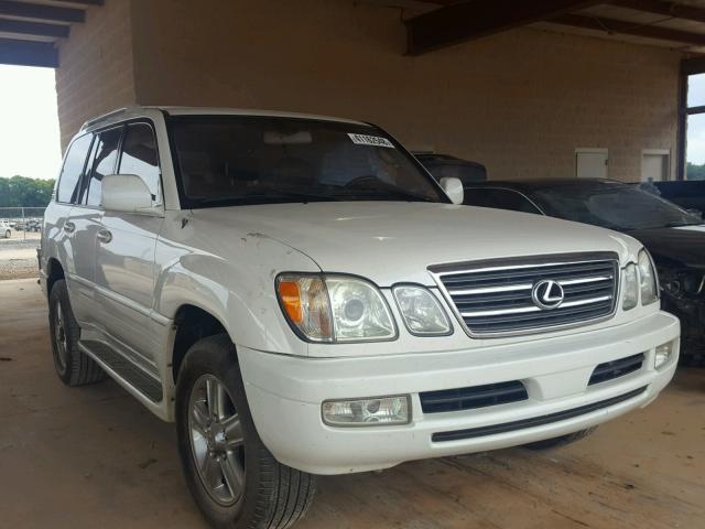 JTJHT00WX33528790 - 2003 LEXUS LX 470 WHITE photo 1