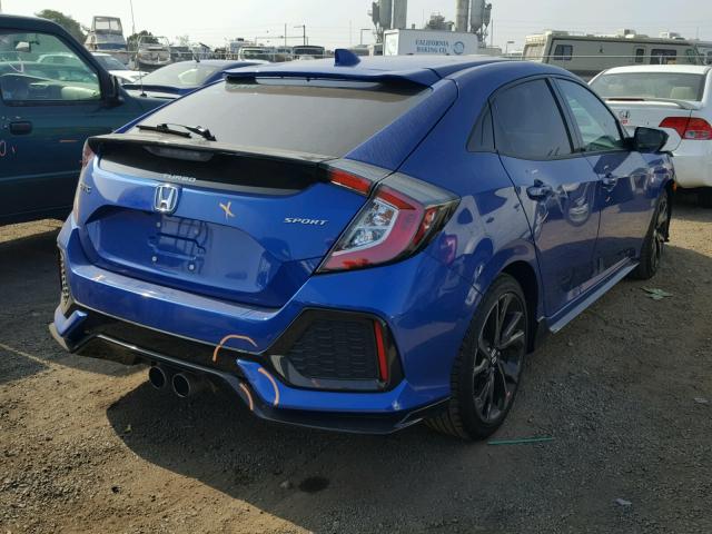 SHHFK7H46HU422192 - 2017 HONDA CIVIC SPOR 蓝色 照片 4