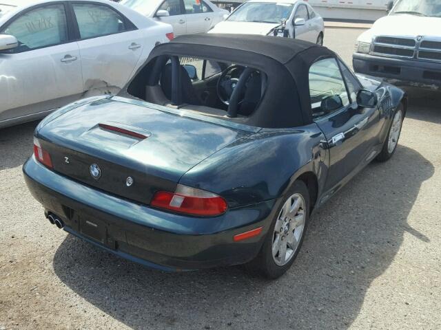 4USCH3345YLF71562 - 2000 BMW Z3 2.8 GREEN photo 4