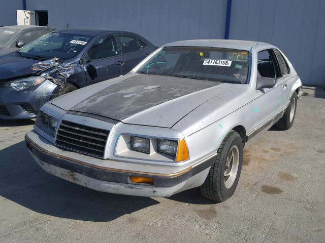 1FABP4634GH124755 - 1986 FORD THUNDERBIR SILVER photo 2