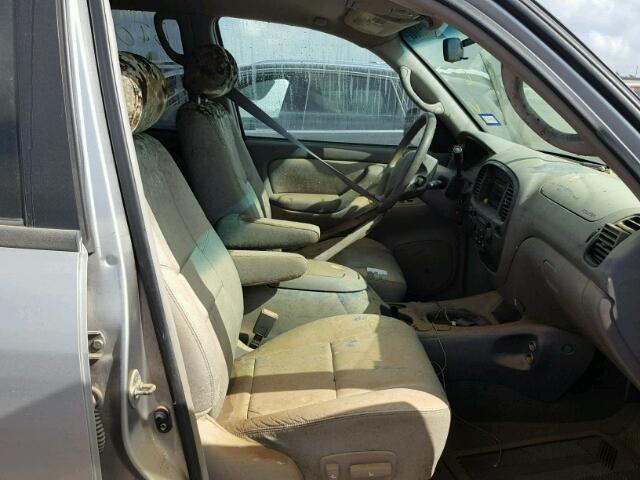 5TDZT34A73S155262 - 2003 TOYOTA SEQUOIA SILVER photo 5