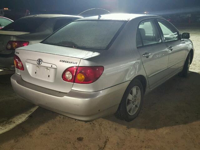 1NXBR38E64Z274992 - 2004 TOYOTA COROLLA CE SILVER photo 4