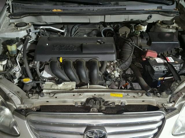 1NXBR38E64Z274992 - 2004 TOYOTA COROLLA CE SILVER photo 7