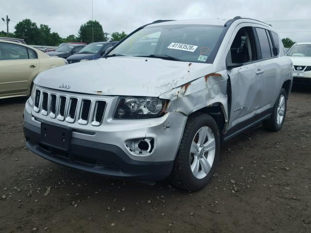 1C4NJCBB8ED624809 - 2014 JEEP COMPASS SP SILVER photo 2