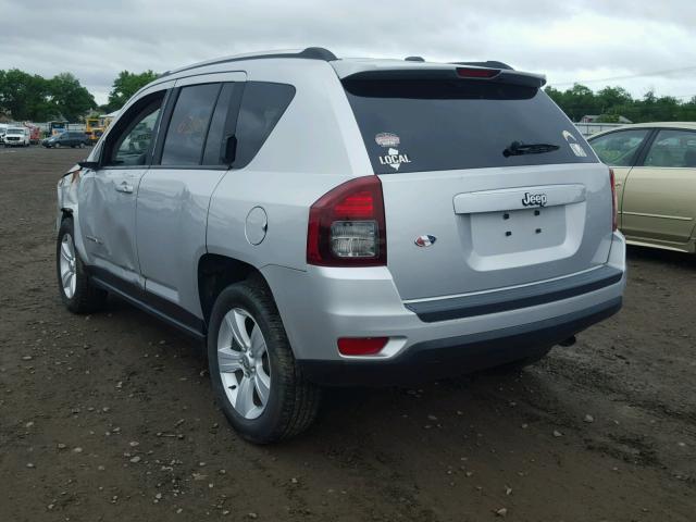 1C4NJCBB8ED624809 - 2014 JEEP COMPASS SP SILVER photo 3