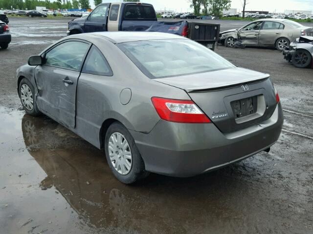 2HGFG12366H006880 - 2006 HONDA CIVIC DX V GRAY photo 3