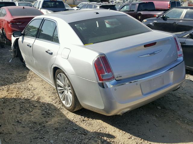 2C3CCAET2CH217566 - 2012 CHRYSLER 300C SILVER photo 3