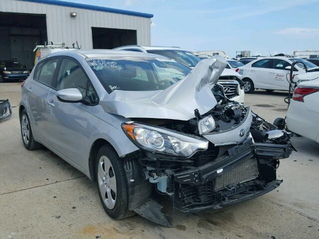 KNAFK5A82G5601376 - 2016 KIA FORTE LX SILVER photo 1