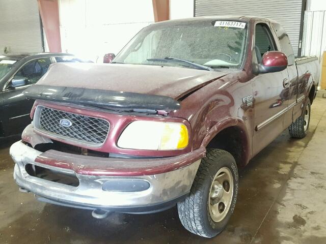 1FTZX1869WNA20857 - 1998 FORD F150 MAROON photo 2