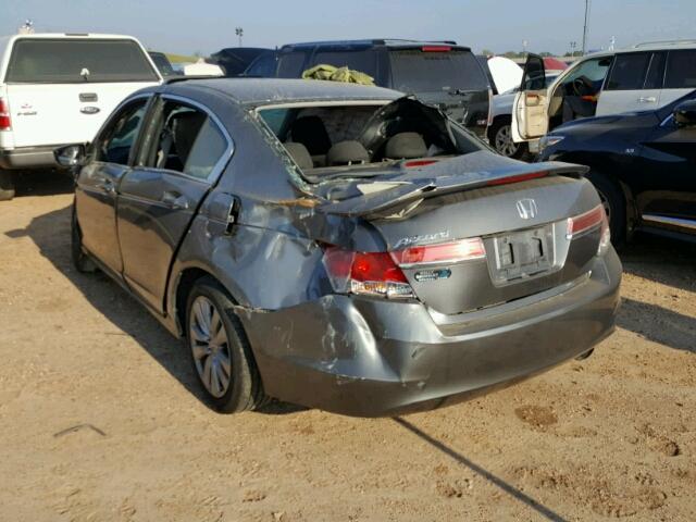 1HGCP2F75BA134641 - 2011 HONDA ACCORD GRAY photo 3