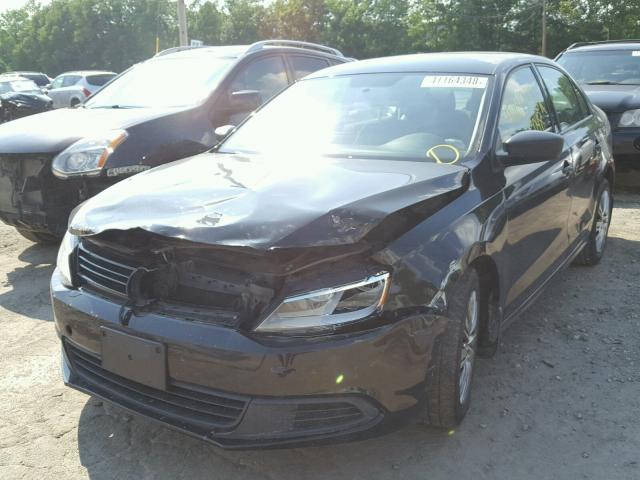 3VW2K7AJ3CM355133 - 2012 VOLKSWAGEN JETTA BASE Սև լուսանկար 2