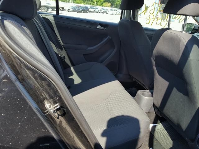 3VW2K7AJ3CM355133 - 2012 VOLKSWAGEN JETTA BASE Սև լուսանկար 6