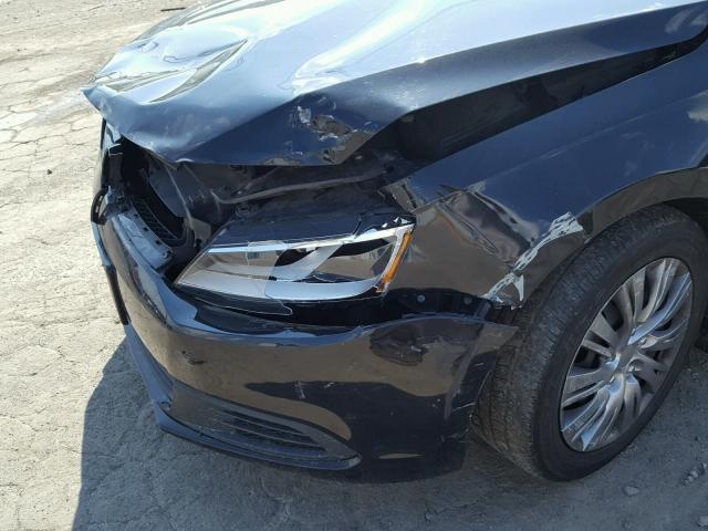 3VW2K7AJ3CM355133 - 2012 VOLKSWAGEN JETTA BASE Սև լուսանկար 9