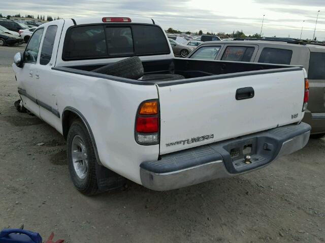 5TBRT3415YS084711 - 2000 TOYOTA TUNDRA ACC WHITE photo 3