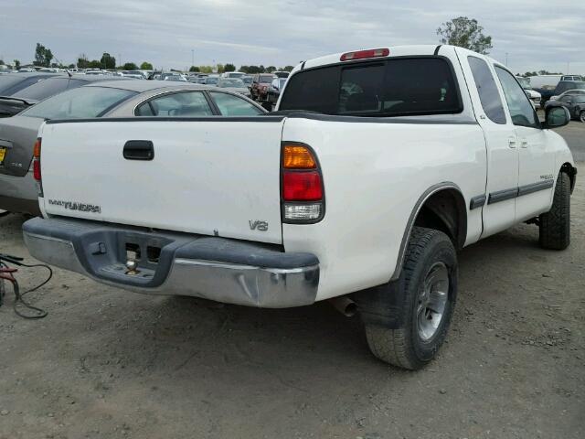 5TBRT3415YS084711 - 2000 TOYOTA TUNDRA ACC WHITE photo 4