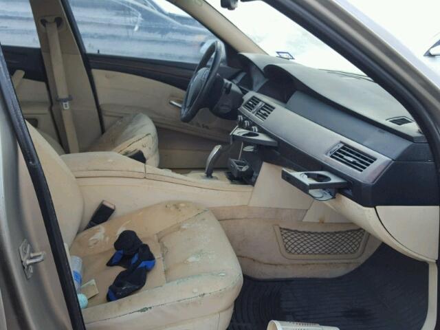 WBANU5C5XAC129925 - 2010 BMW 528 GRAY photo 5