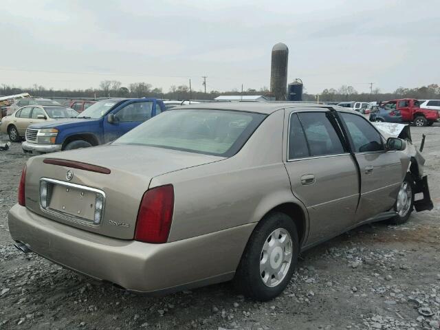 1G6KD54Y82U261160 - 2002 CADILLAC DEVILLE GOLD photo 4