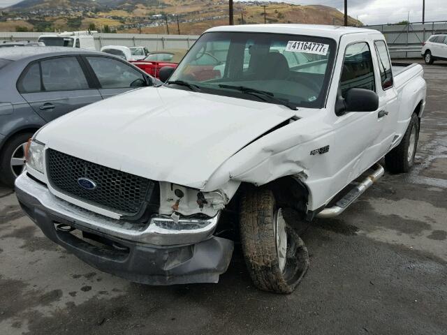 1FTZR15E43PA77845 - 2003 FORD RANGER WHITE photo 2