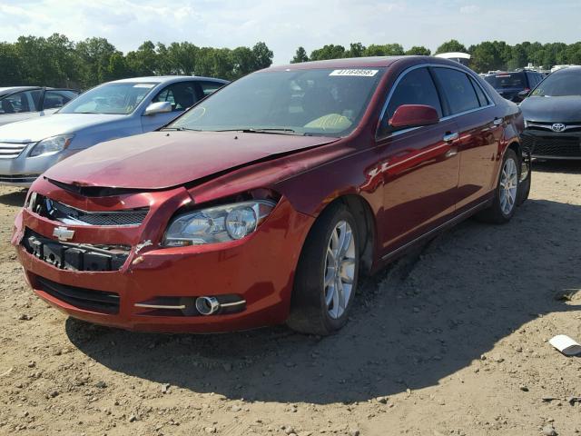 1G1ZE5E17BF133970 - 2011 CHEVROLET MALIBU LTZ 红色 照片 2