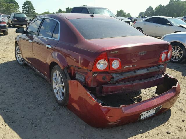 1G1ZE5E17BF133970 - 2011 CHEVROLET MALIBU LTZ 红色 照片 3