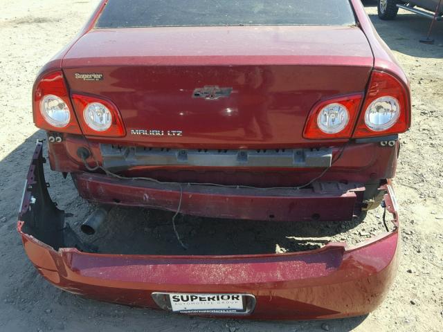 1G1ZE5E17BF133970 - 2011 CHEVROLET MALIBU LTZ 红色 照片 9