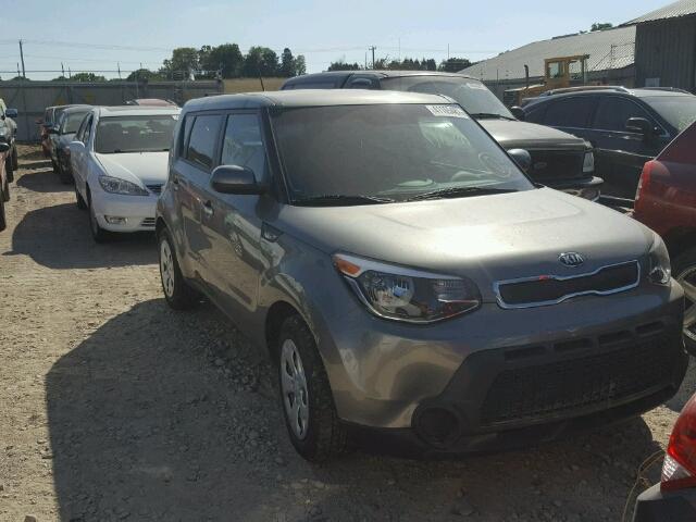 KNDJN2A27E7034789 - 2014 KIA SOUL GRAY photo 1