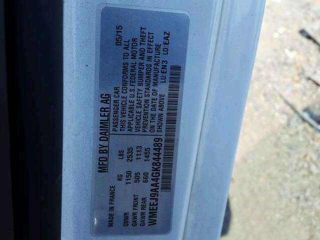 WMEEJ9AA4GK844489 - 2016 SMART FORTWO ELE 白色 照片 10