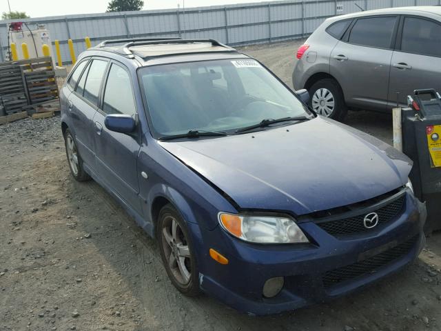 JM1BJ245321635556 - 2002 MAZDA PROTEGE PR BLUE photo 1