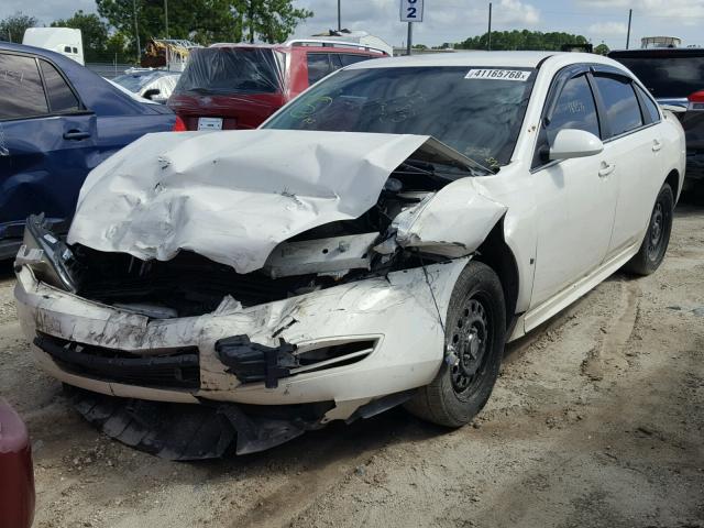 2G1WS57M291207073 - 2009 CHEVROLET IMPALA POL WHITE photo 2