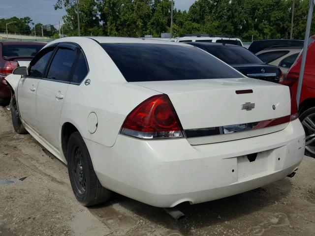 2G1WS57M291207073 - 2009 CHEVROLET IMPALA POL WHITE photo 3