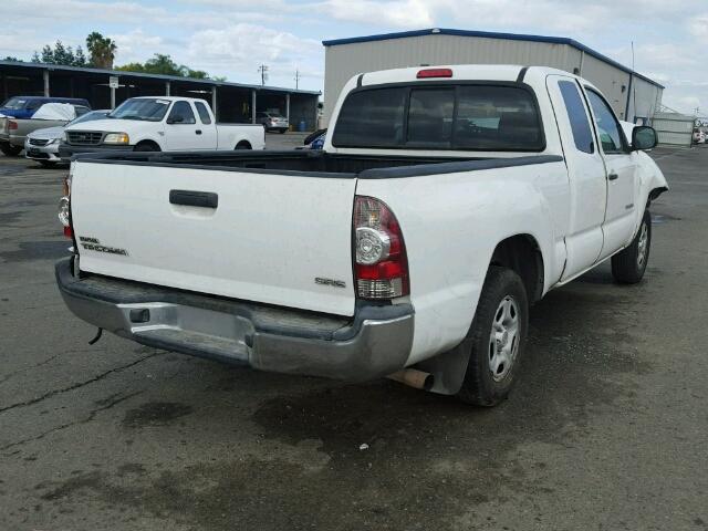 5TETX22N88Z575035 - 2008 TOYOTA TACOMA ACC WHITE photo 4