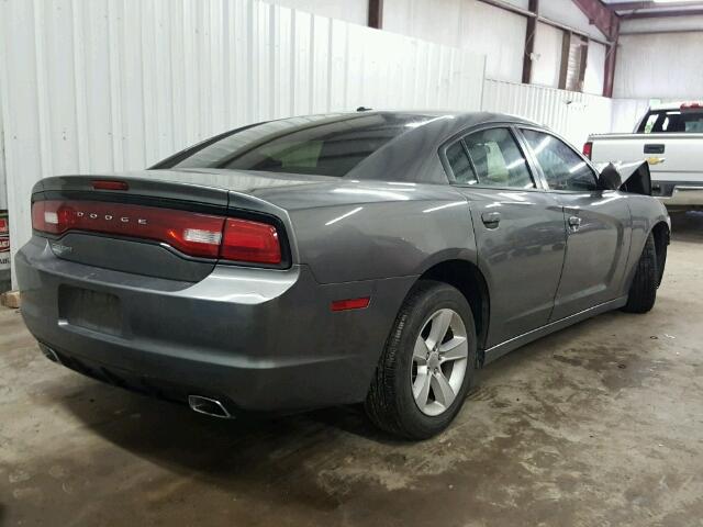 2C3CDXBGXCH300301 - 2012 DODGE CHARGER CHARCOAL photo 4