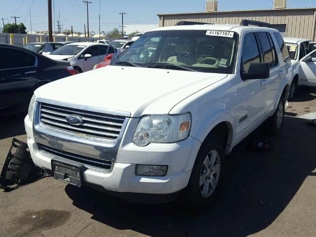 1FMEU73E28UA88902 - 2008 FORD EXPLORER X WHITE photo 2