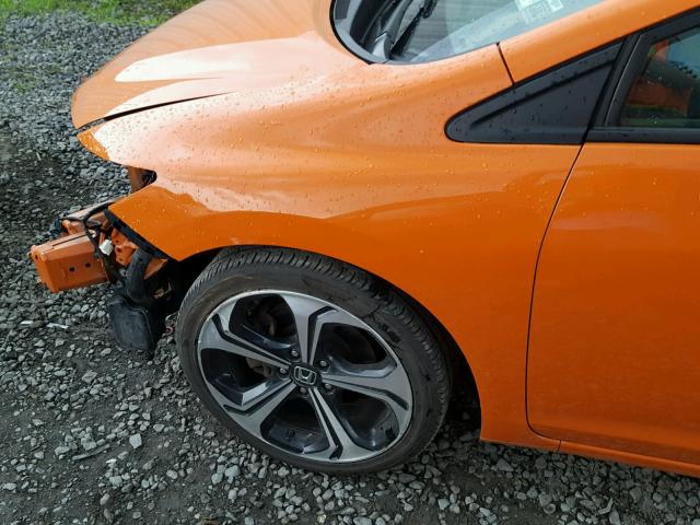 2HGFB6E54FH706907 - 2015 HONDA CIVIC SI ORANGE photo 9