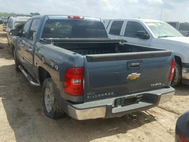 3GCPKSE32BG168065 - 2011 CHEVROLET SILVERADO BLUE photo 3