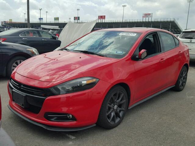 1C3CDFBB0GD644737 - 2016 DODGE DART SXT RED photo 2