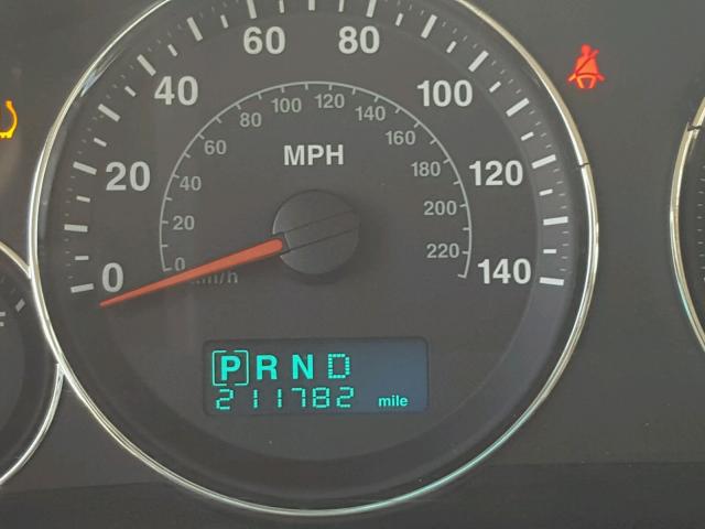 1J8HH58P47C547929 - 2007 JEEP COMMANDER BLACK photo 8