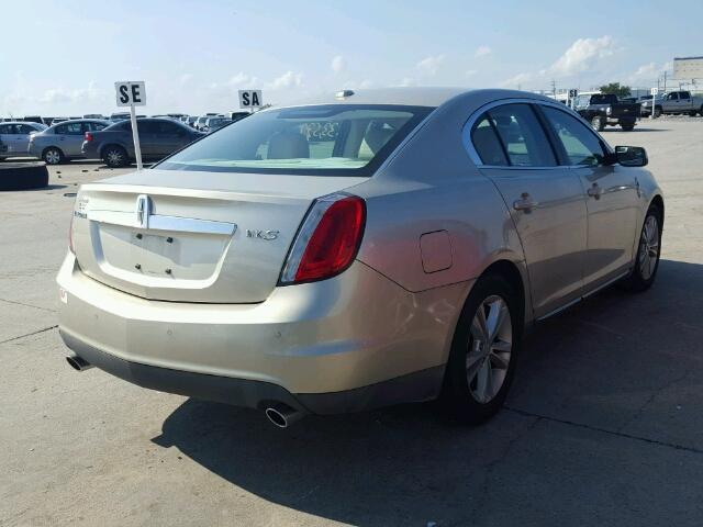 1LNHL9DR7BG606781 - 2011 LINCOLN MKS GOLD photo 4