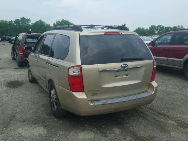 KNDMB233276167125 - 2007 KIA SEDONA EX GOLD photo 3