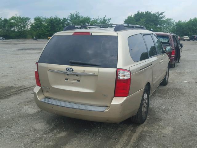 KNDMB233276167125 - 2007 KIA SEDONA EX GOLD photo 4