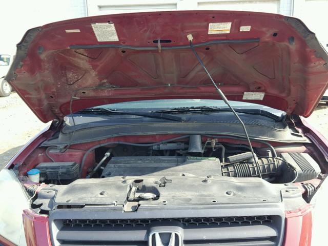 2HKYF18493H537018 - 2003 HONDA PILOT EX RED photo 7