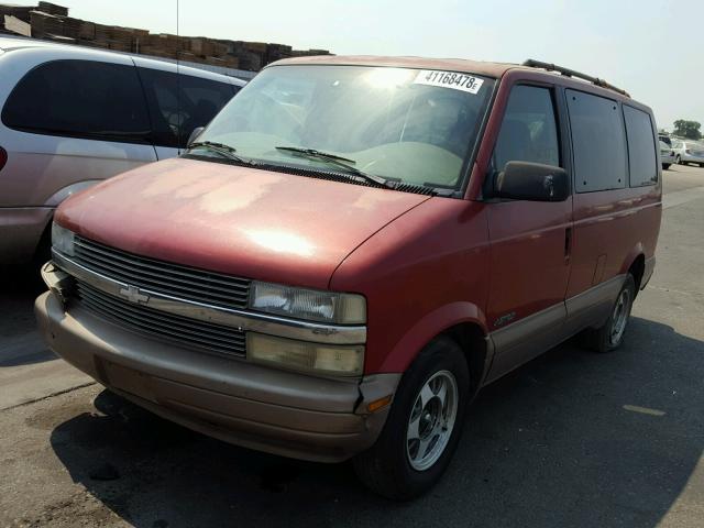 1GNDM19W8VB202090 - 1997 CHEVROLET ASTRO TWO TONE photo 2