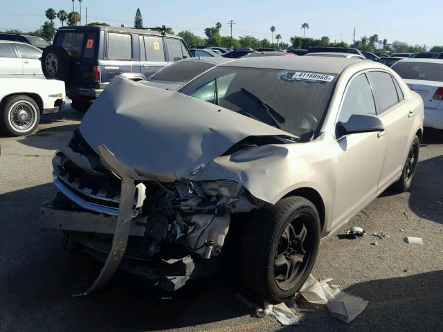 1G1ZC5EB7AF178243 - 2010 CHEVROLET MALIBU 1LT 金色 照片 2