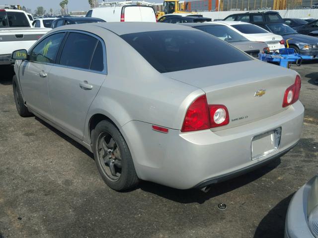 1G1ZC5EB7AF178243 - 2010 CHEVROLET MALIBU 1LT 金色 照片 3