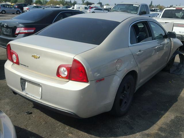 1G1ZC5EB7AF178243 - 2010 CHEVROLET MALIBU 1LT 金色 照片 4