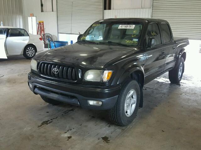 5TEGN92N24Z310573 - 2004 TOYOTA TACOMA BLACK photo 2