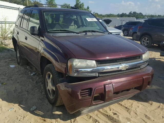 1GNDS13S272120385 - 2007 CHEVROLET TRAILBLAZE BURGUNDY photo 1