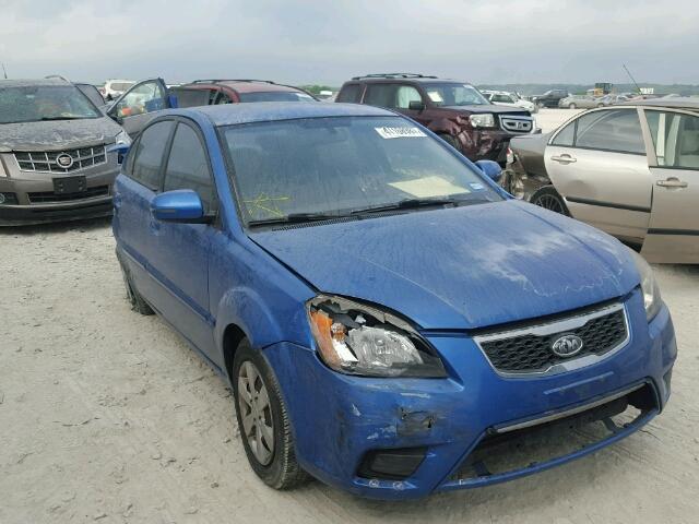 KNADH4A37A6659943 - 2010 KIA RIO LX BLUE photo 1