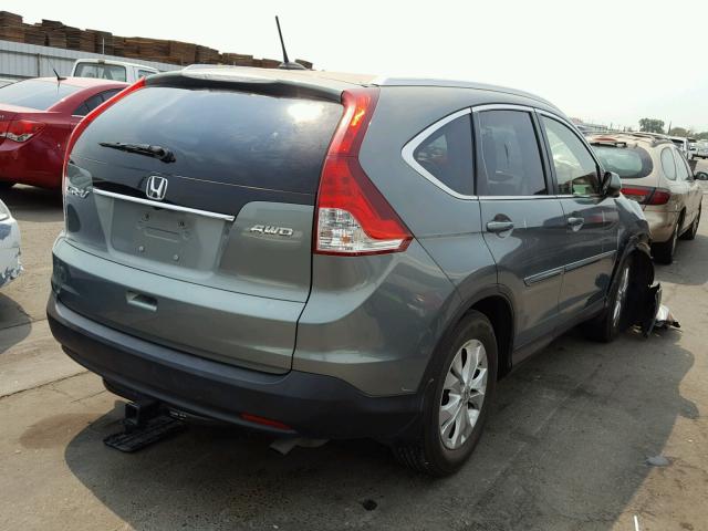 JHLRM4H74CC026966 - 2012 HONDA CR-V EXL GREEN photo 4